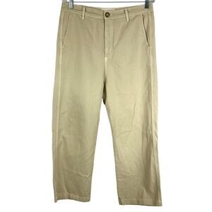The Great NWT 100% Cotton Khaki Pants Size 30 Flat Front High Rise Career Office